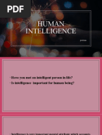 Human Intelligence: Pratima