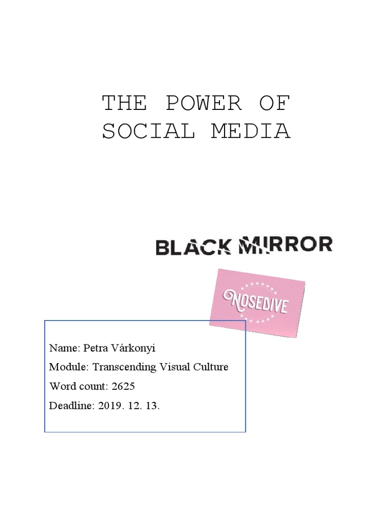 Impact of Social Media on Society | PDF | Social Media | Popular ...
