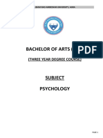Bachelor of Arts (B.A.) : (Three Year Degree Course)