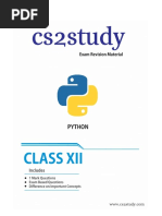 Class 12 Exam Revision Material