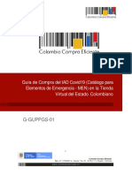 Guía compra IAD Covid19 catálogo emergencia MEN Tienda Virtual Estado