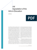 Adams - 2011 - The Degradation of The Arts in Education