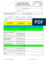 Questionnaire Satisfaction Client