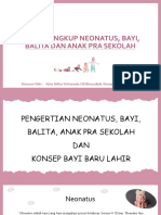 Ruang Lingkup Neonatus, Bayi, Balita Dan