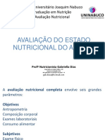 Avaliação nutricional adulto IMC cintura