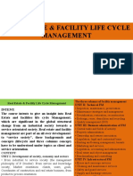 Real Estate & Facility Life Cycle Management