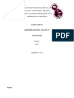 Laboratorio 7. Refrigeración Por Absorción.