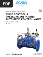 Pump Control & Pressure Sustaining Automatic Control Valve: TYPE M042-L2 - ACM200