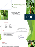 Production Technology of Pepper: Scientific Name: Piper Nigrum Family: Piperaceae Origin: Southwest Asia/ India