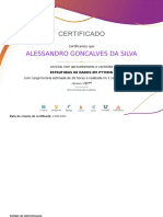 Certificado de conclusão de curso de Estruturas de Dados em Python