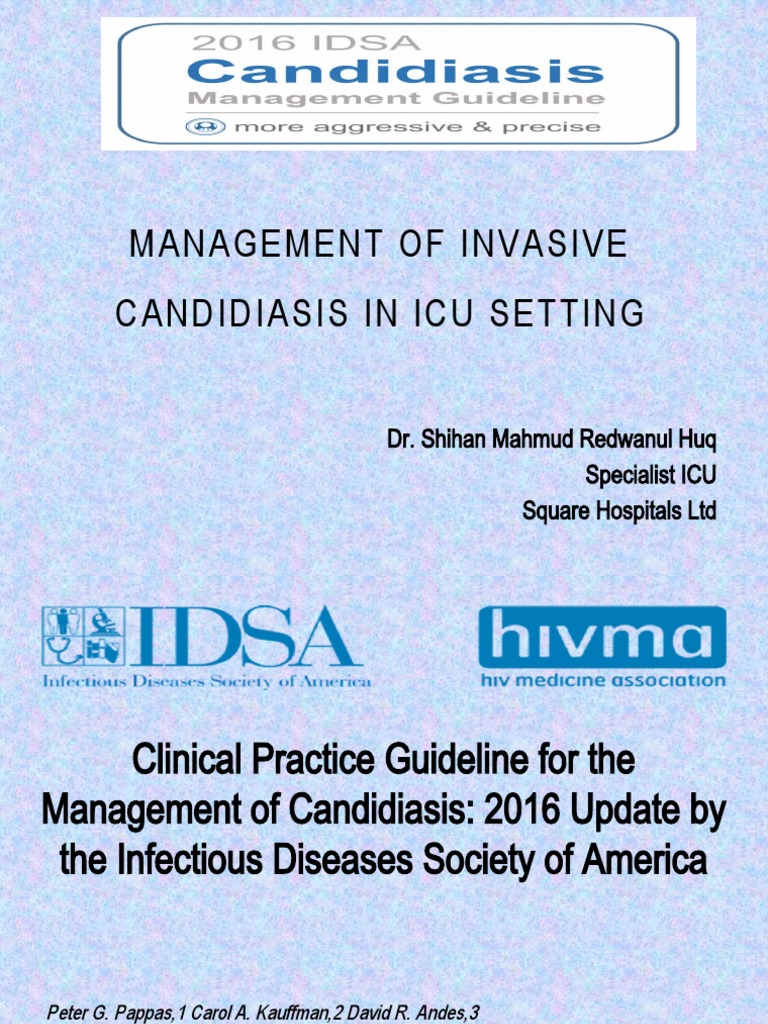 IDSA CANDIDA GUIDELINES 2016 PDF visual data 6