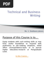 Lecture 1-Technical and Business Report Writing