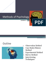 Methods of Psychology Lecture 2