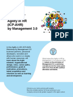 Agility in HR (Icp-Ahr) by Management 3.0: Icagile-Accredited Course For People Working With People