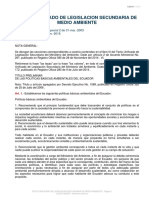 Texto Unificado de Legislación Secundaria de Medio Ambiente 2018