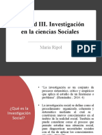Unidad III.. La Investigacion en La Ciencias SocialesII