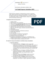 Rapid Sequence Intubation PMG