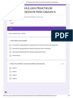 Tes Pendahuluan Praktikum Mikroprosessor Percobaan 5