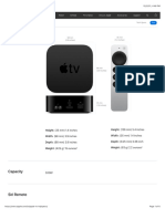 Apple TV HD - Technical Specifications - Apple (IN)