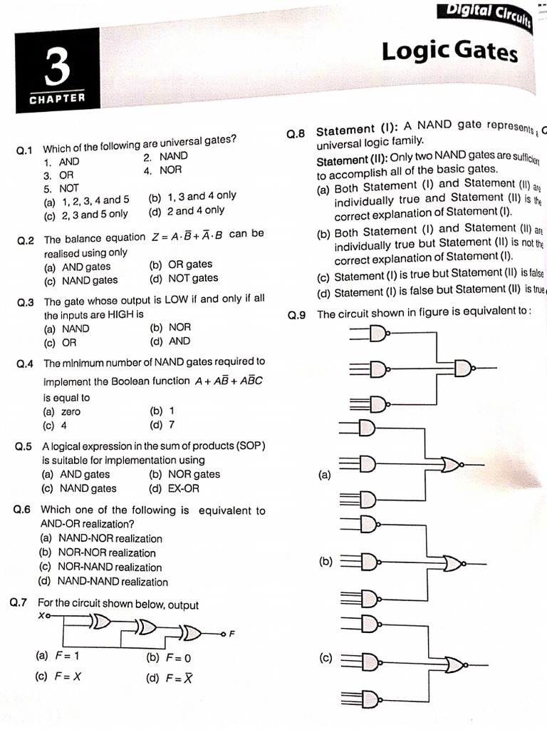 Chapter 3 Logic Gates | PDF