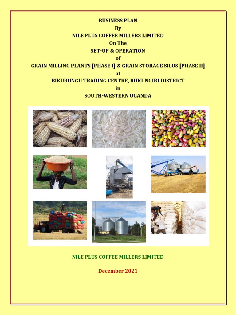Nile Plus Coffee Millers Limited Biz Plan 15.12.2021 PDF PDF Rice