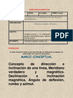 DIARIO de CLASE # 5 Mediciones, Ángulos y Direcciones. Calculo de Acimut y Rumbos (1)