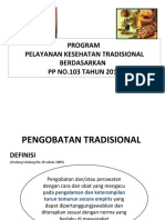 Program Pelayanan Kesehatan Tradisional Berdasarkan PP No103 Tahun 2014 Tarakan