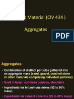 Pavement Material (CIV 434) Aggregates