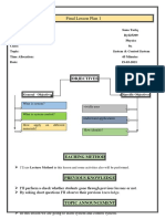 Final Lesson Plan 1: Objectives