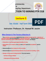 LECTURE 5 PTR-318 - Fall Term 2021-2022