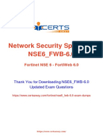 Network Security Specialist NSE6 - FWB-6.0