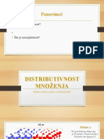 Distributivnost Množenja