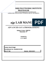 Ajp Lab Manual: Sir Bhavsinhji Polytechnic Institute Bhavnagar