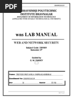 Wns Lab Manual: Sir Bhavsinhji Polytechnic Institute Bhavnagar