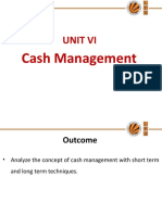Lecture 31 Cash Management