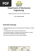 Dekut Department of Mechanical Engineering.: Engineering Drawing 1 Class Notes: Assembly Drawings