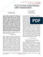 Security and Privacy in Cloud Assisted Wireless Wearable Communications IJERTCONV8IS02014