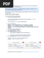 Setting The JAVA - HOME Variable in Windows