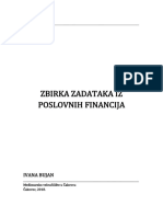 Zbirka Zadataka Poslovne Financije