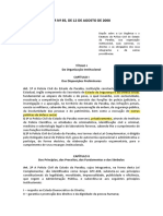 Lei Complementar No 85 de 12 de Agosto de 2008 Atualizada