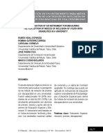 Construcción de Un Instrumento para Medir La Percepción de Los Índices de Inclusión de Jóvenes Con Discapacidad en Una Universidad