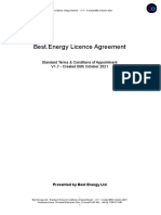 Best - Energy Licence Agreement: Standard Terms & Conditions of Appointment V1.7 - Created 06th October 2021