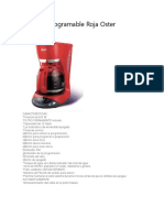 Cafetera Programable Roja Oster