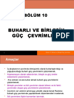 BÖLÜM 10 Buharlı Ve Birleşik Güç Çevrimleri