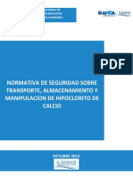 10 Normativa Sobre Transporte Almacenamiento y Uso de Hipoclorito de Calcio