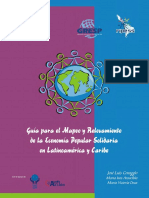 CORAGGIO, José ARANCIBIA, M Inés y DEUX, M Victoria (2010) Guía para Mapeo y Relevamiento de La Economía Popular Solidaria en Latinoamérica y Caribe. Ed. Ediciones Nova Print S.A.C. Lima