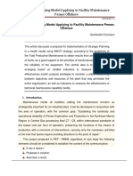 Strategic Planning Model Applying To A Facility Maintenance PEMEX Offshore