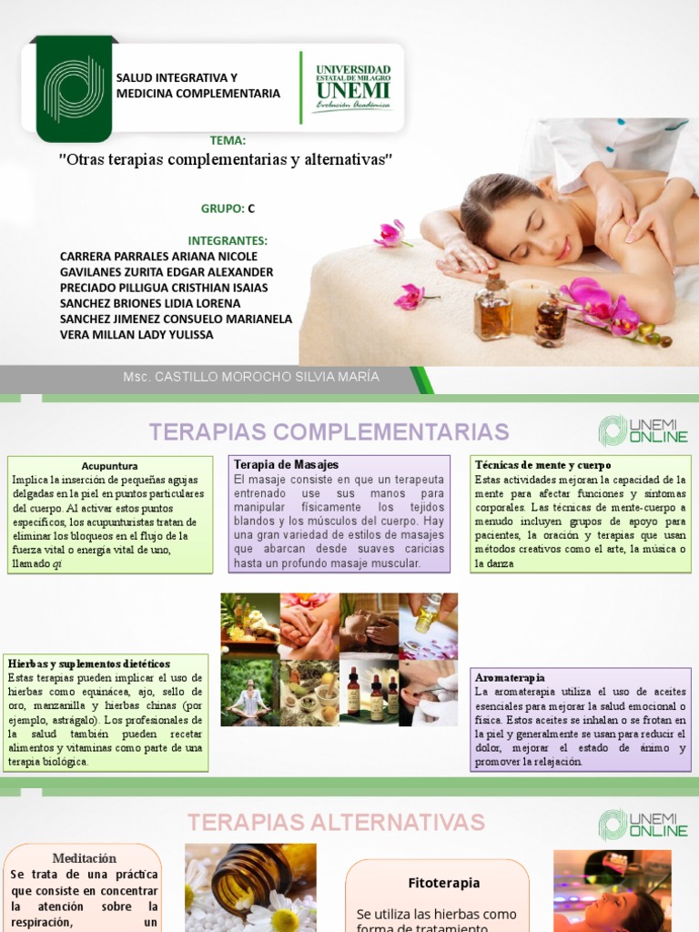 Terapias Complementarias y Alternativas PDF Medicina
