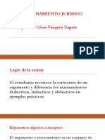 El Razonamiento Jurídico Expositor: César Vásquez Zapata