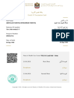 Full Name Emirates ID Number Passport Number Date of Birth: Covid-19 Vaccination Card